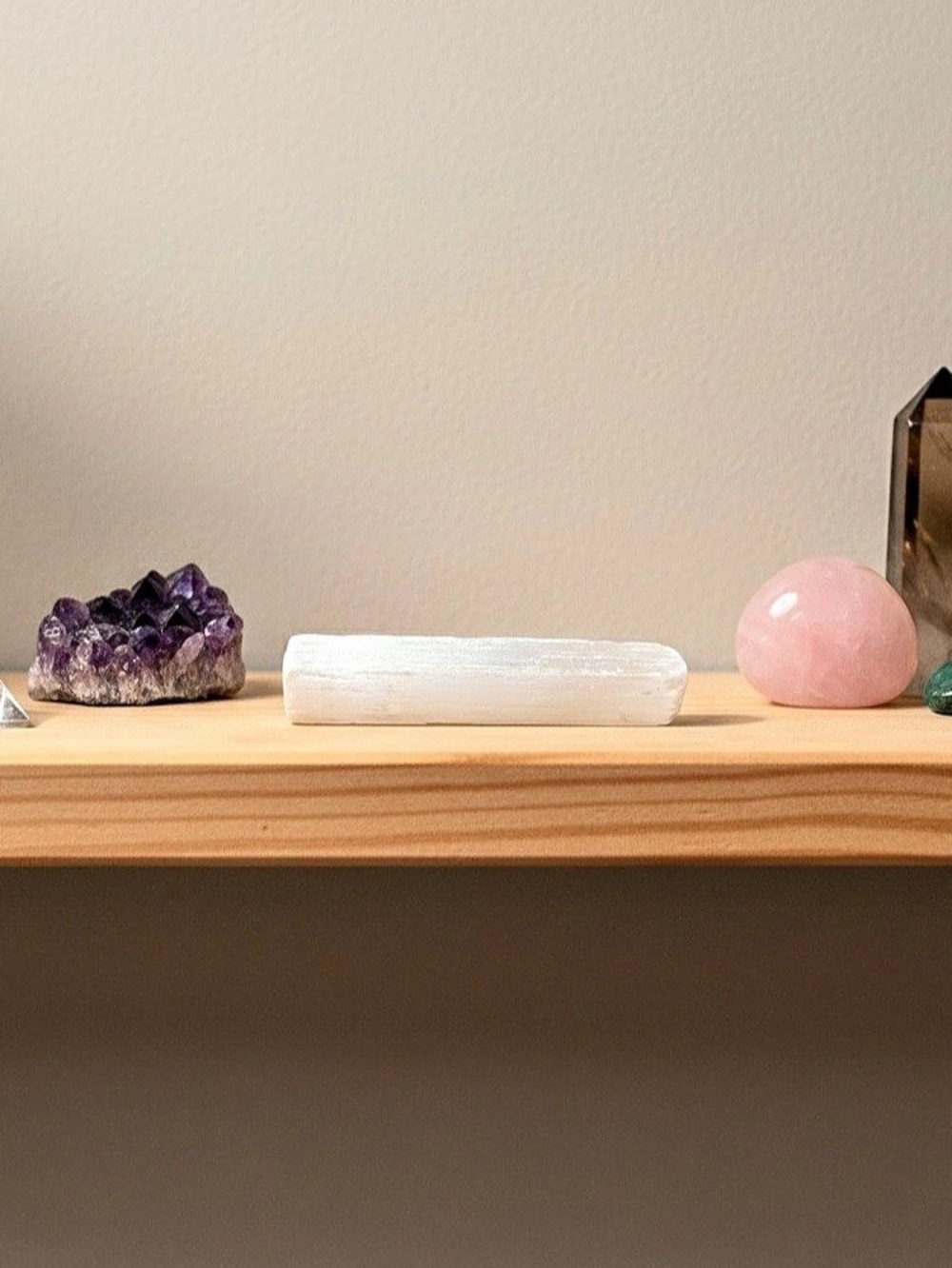 Selenite Crystal wand White Home Decor Accent